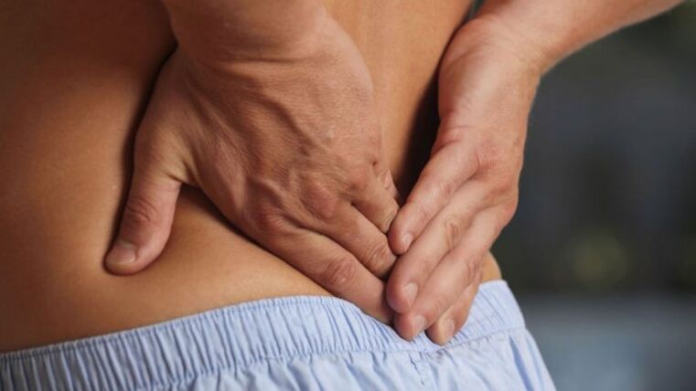 Nerehetiya di binê piştê de bi osteochondrosis lumbar